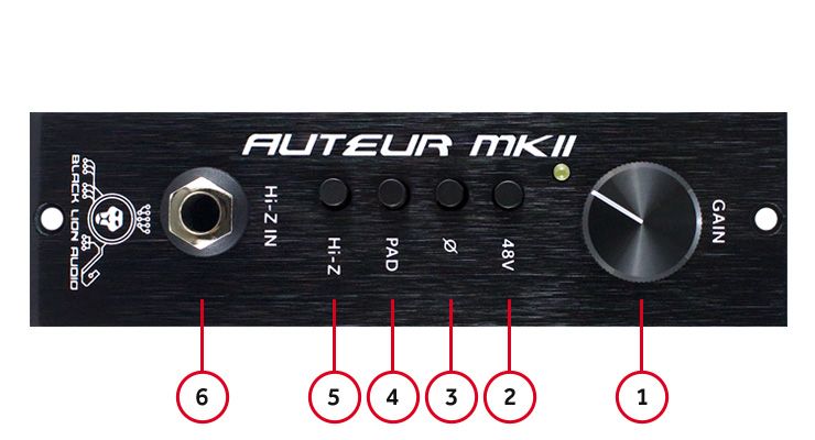 조은뮤직몰 블랙라이언 Black Lion Audio AUTEUR MK2 500 용 마이크 프리앰프 모듈